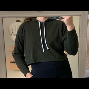 🍃Green Crop Hoodie🍃